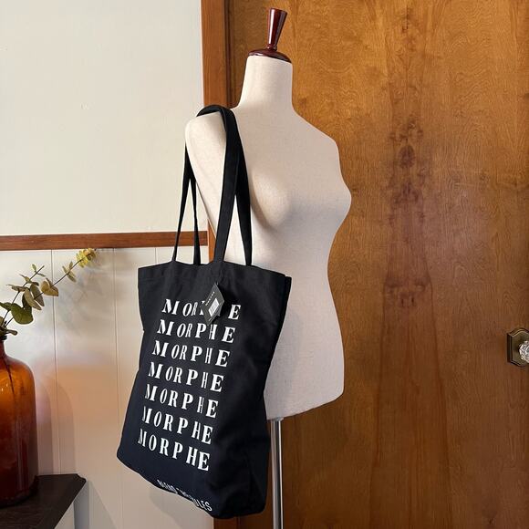 MORPHE x JAMES CHARLES NWT Blend the Rules Tote Bag Black‎ White Reusable - Picture 1 of 10